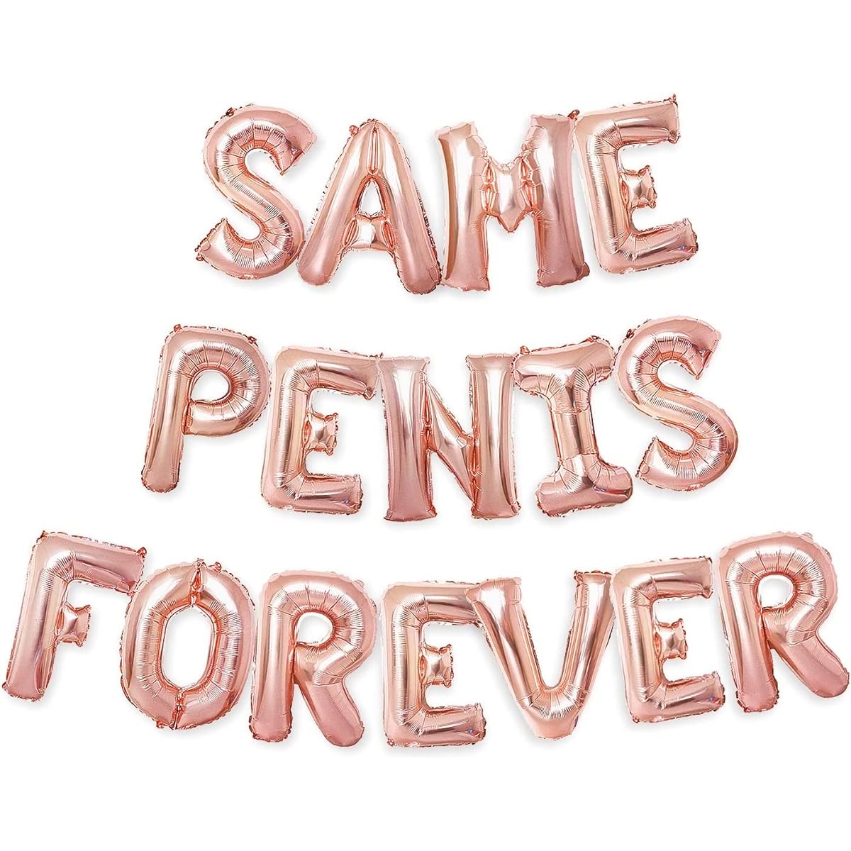 PartyForever Bachelorette Party Balloons Rose Gold 16" Letters Bachelorette Party Decorations Set Hen Party Supplies Bridal Shower Hen Party Decorations Kit