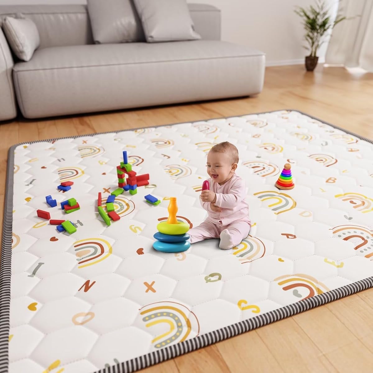 Rainbow Playmat 79X71