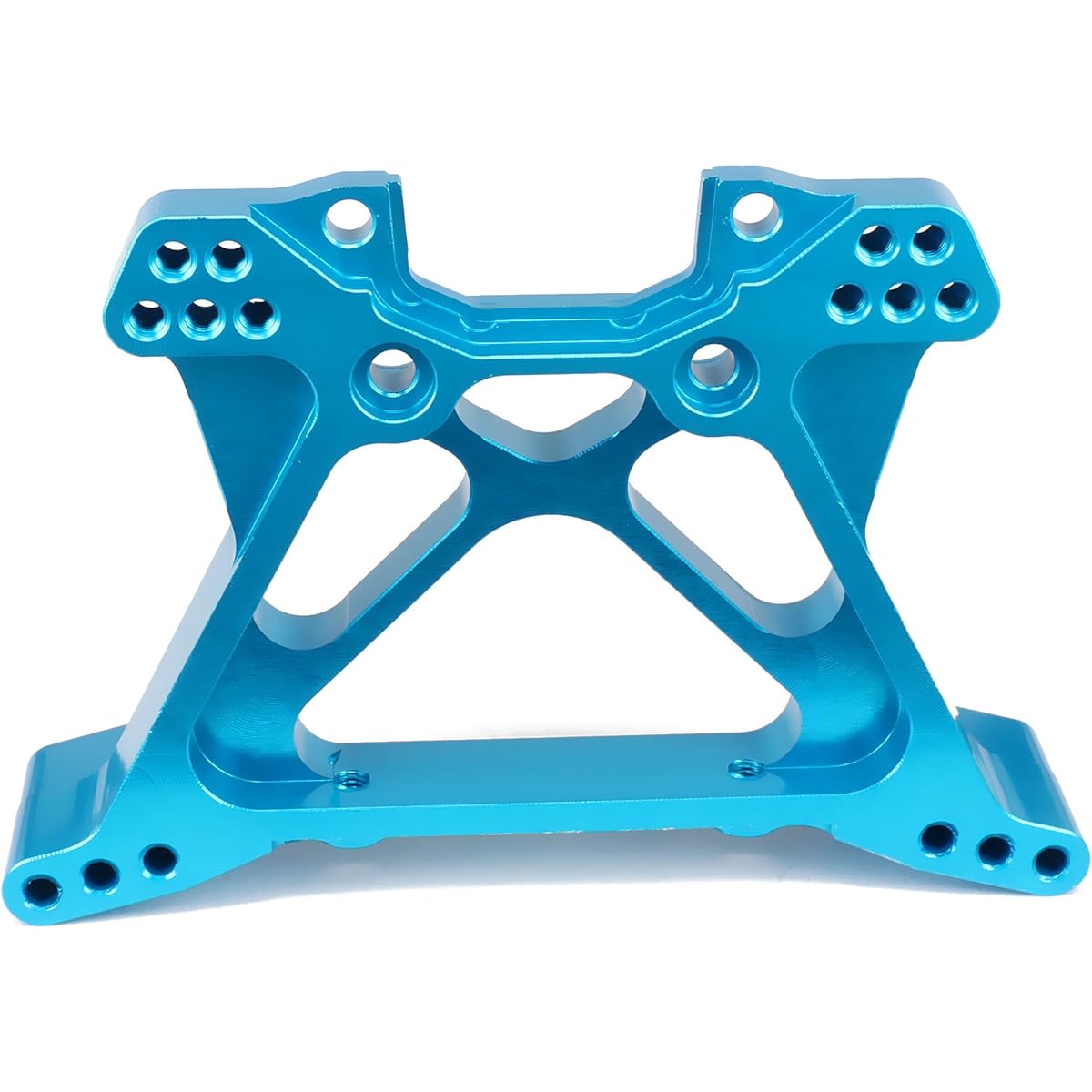 RCAWD Rear & Front Shock Tower Absorber Plate 8544 6839 Machine Alloy Aluminum for 1/10 Traxxas Slash 5807 Rc Hobby Model Car Upgrade Hop-up Parts (Blue)