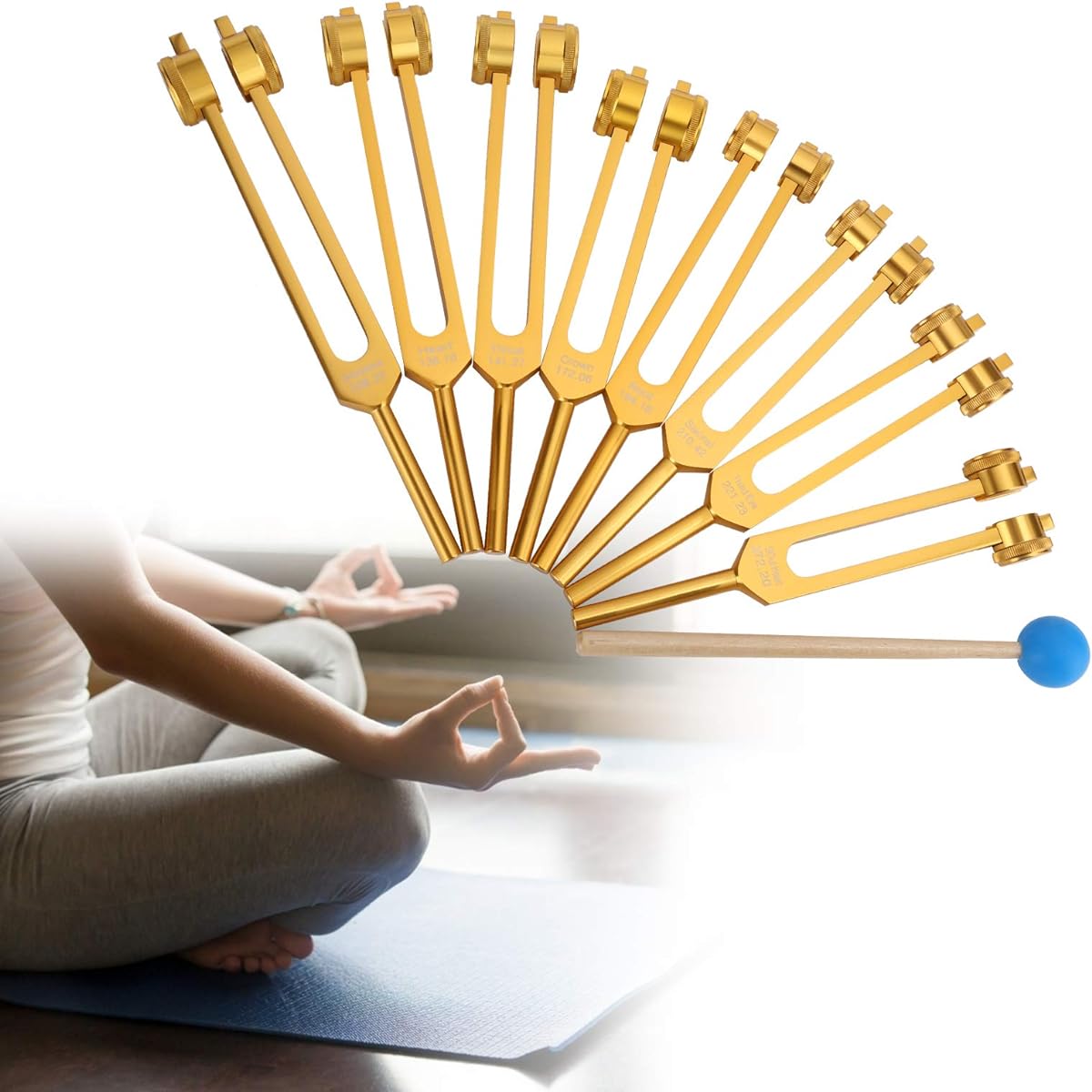 Tuning Forks, Tuning Fork Set, Durable and Safe for Tuning Fork Therapy Meditation