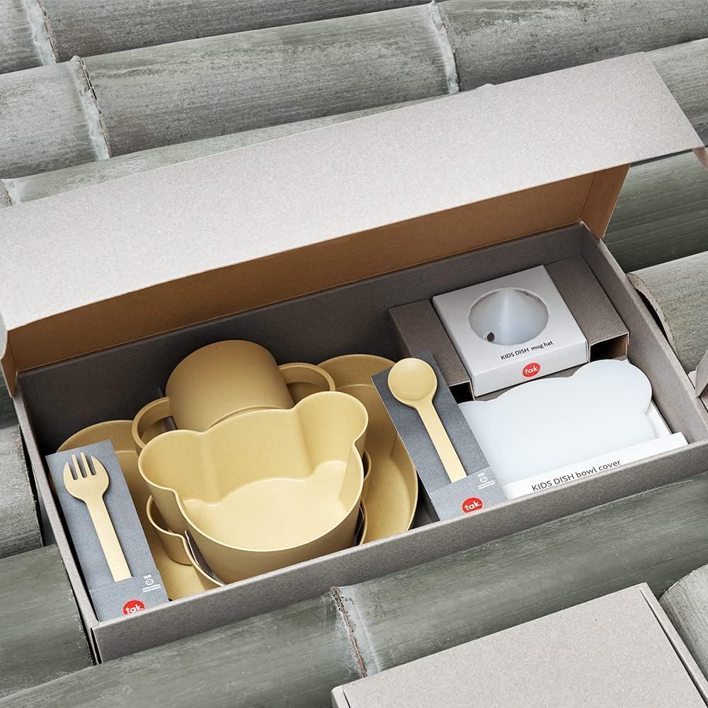 tak BIO KIDS DISH gift box bear big tak BIO KIDS DISH gift box bear big coral JTN-2021-CR