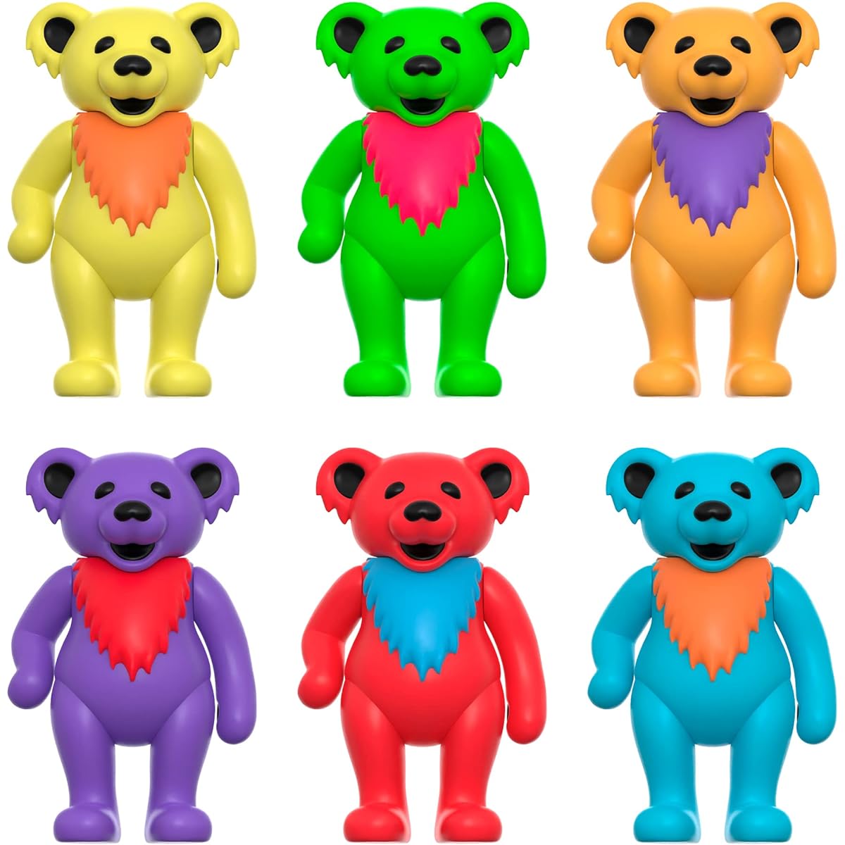 Grateful Dead W3 Dancing Bears Display Box (Glow), 3.75 inches, RE-GDEDW03-DGB