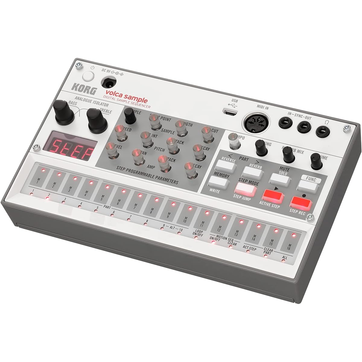 KORG Digital Sampler Volca Sample2 Synthesizer Battery-powered Built-in speaker Compact size that can be used with headphones Compact size that can be used anywhere
