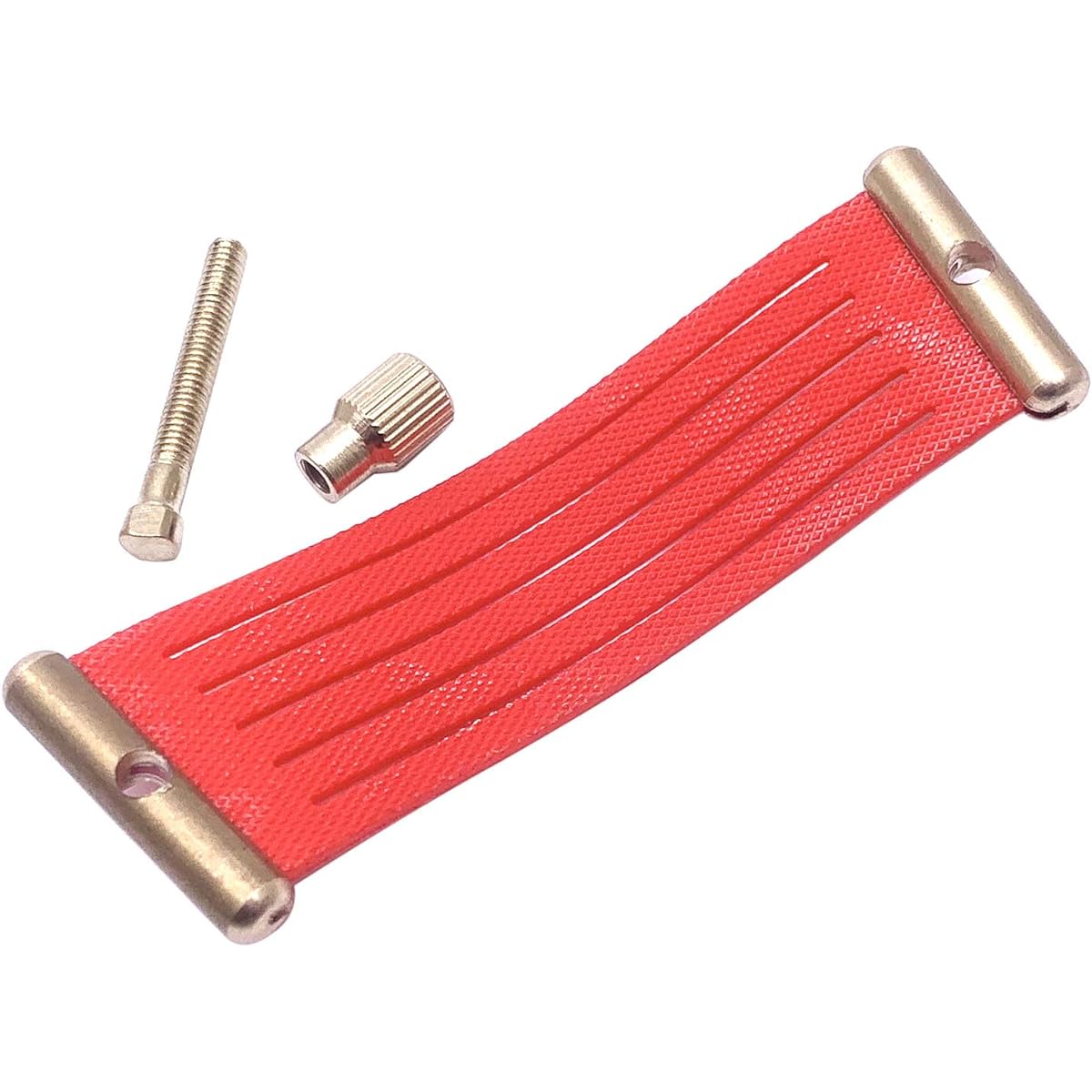 TUOREN Soprano Saxophone Mouthpiece Ligature Compact Durable Carbon Fiber (Red)