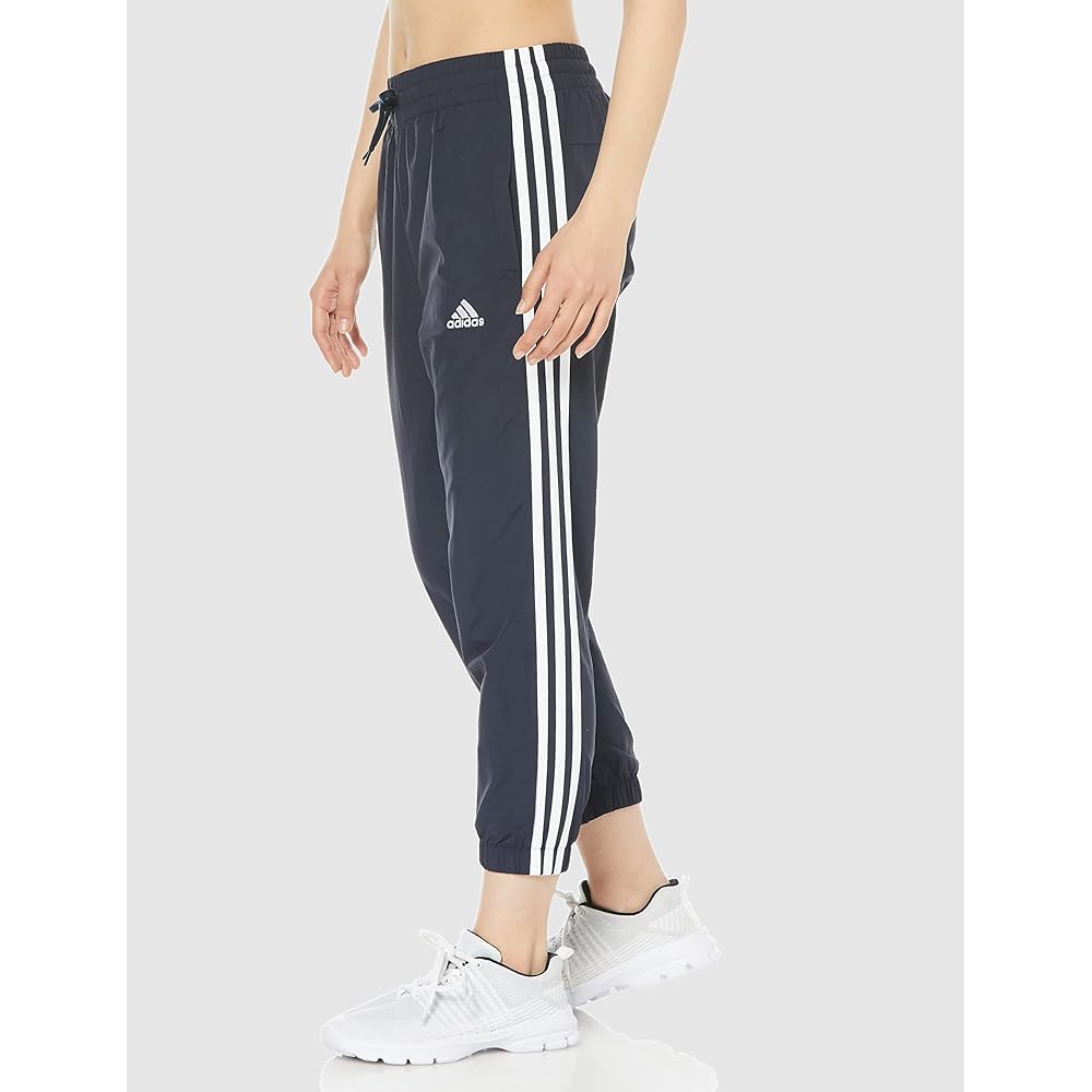 [Adidas] Long Pants Essentials 3 Stripes Woven 7/8 Length Pants ETT59 Women's