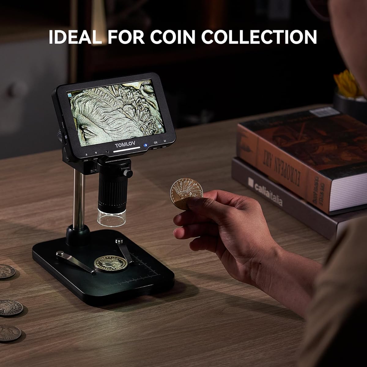 TOMLOV Handheld Digital Microscope DM5