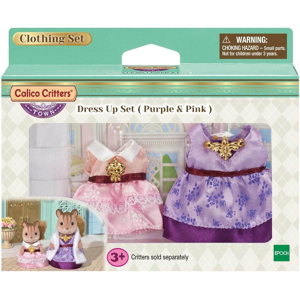 Calico Critters Town Dress up Set (Purple & Pink)