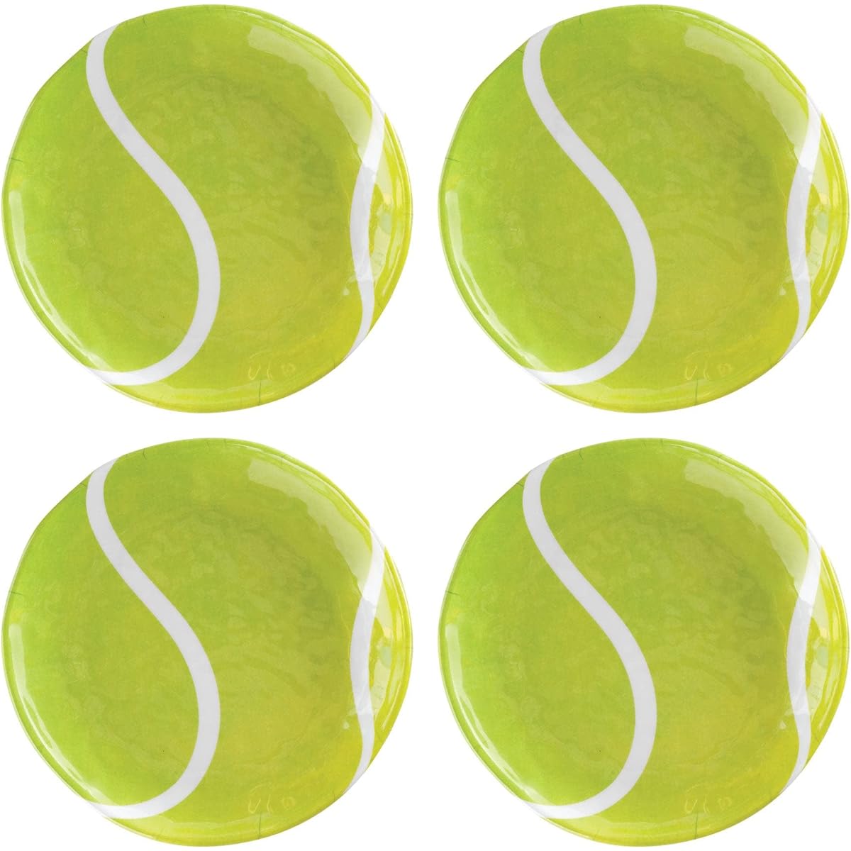 Gourmet Art 4 Piece Tennis Heavy Weight Durable Melamine Plates