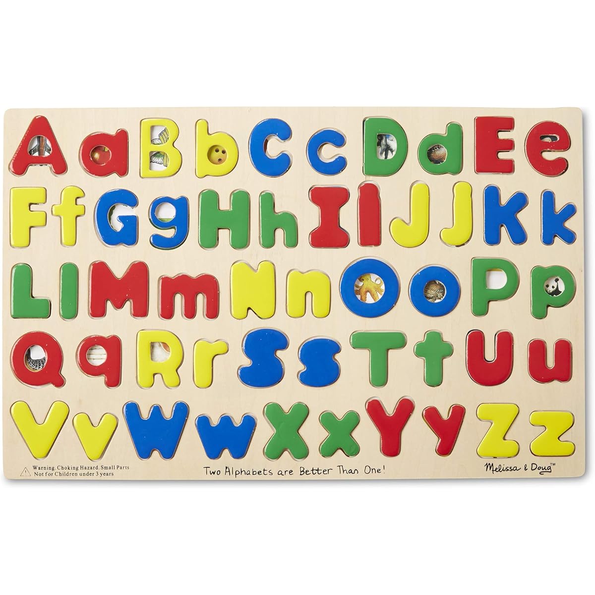 Upper and Lowercase Alphabet: Puzzles (Wooden) - Mini/Classic Puzzles