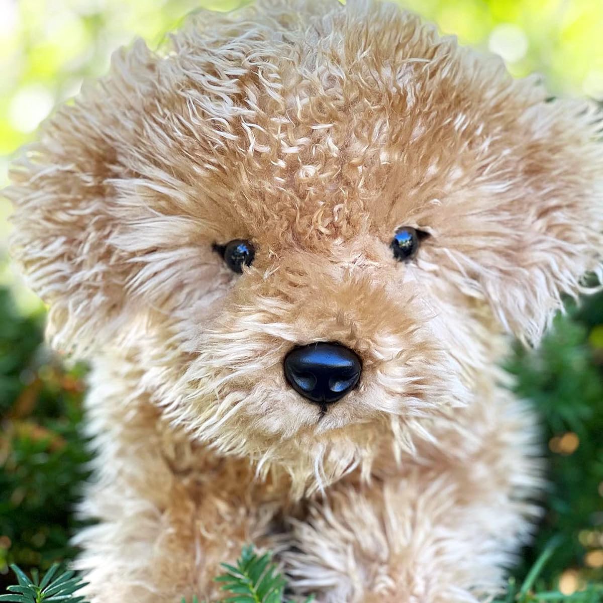 Auswella Stuffed Labradoodle Puppy Plush Toy - Bow Not Included