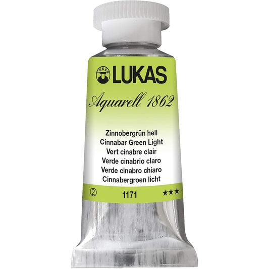 LUKAS Aquarell 1862 Watercolour 24 ml Tube - Cinnabar Green Light