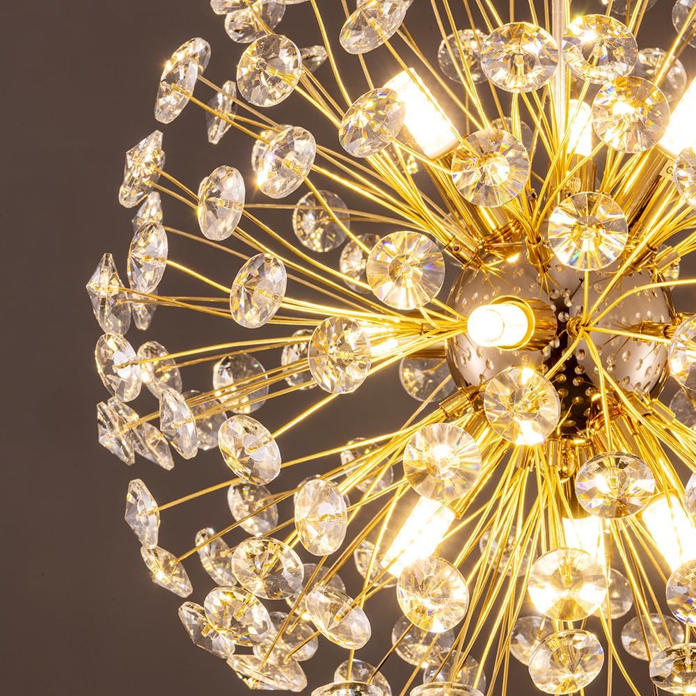 Chende Pendant Light Stylish Scandinavian 9 Lights Fireworks Chandelier Ceiling Light Ceiling Lighting Glass Bulb LED Bright Modern Dining Interior Single Living Hanging PDL-HH-02-JP