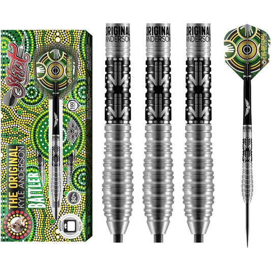 Shot!Darts Kyle Anderson Battler Steel Tip Darts Set with 80% Tungsten Barrels (22)