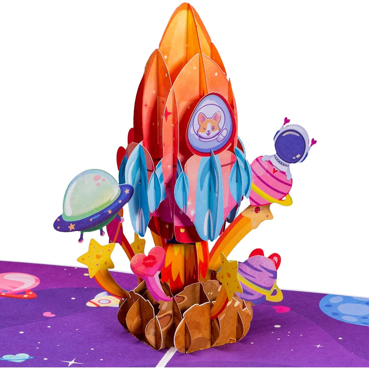 Frndly by Paper Love Spaceship Pop-up Card