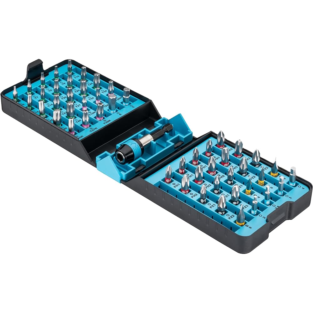 HAZET Driver Bit 51 Piece Set Output: Pozidrive Hexagon 6.3 (1/4 inch) Plus Tamper Resistant Torx Internal Hexagonal Slot Internal Torx BitE-Box [Regular Japanese Import Product] 2240N/51