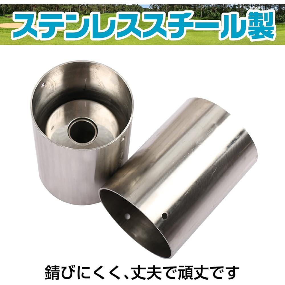 Famimueno Golf Cup Cover Lid Lid Hole Practice Garden Metal Training Sound