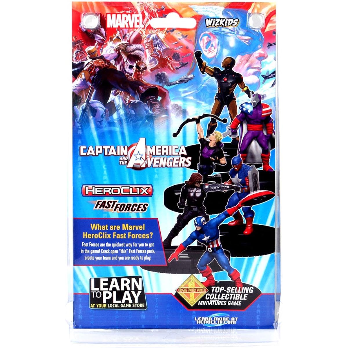 Marvel HeroClix Captain America and the Avengers Fast Force.