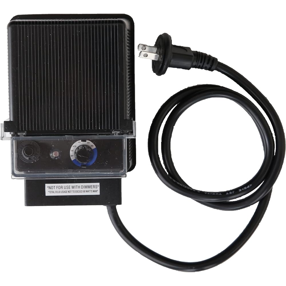 Berkley Low Volt Garden Light 90VA power transformer with light sensor (LED light up to 60W)