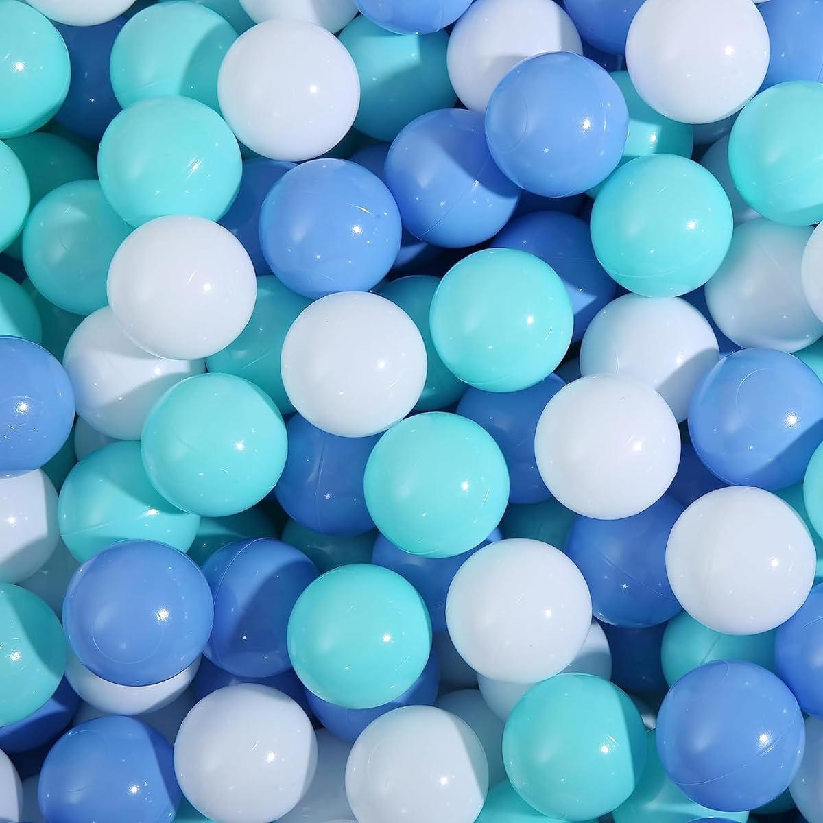Sunwhat Ball Pit Balls Crushproof Macaron Ocean - 2.2 Inch Plastic Toy Balls Pack of 100