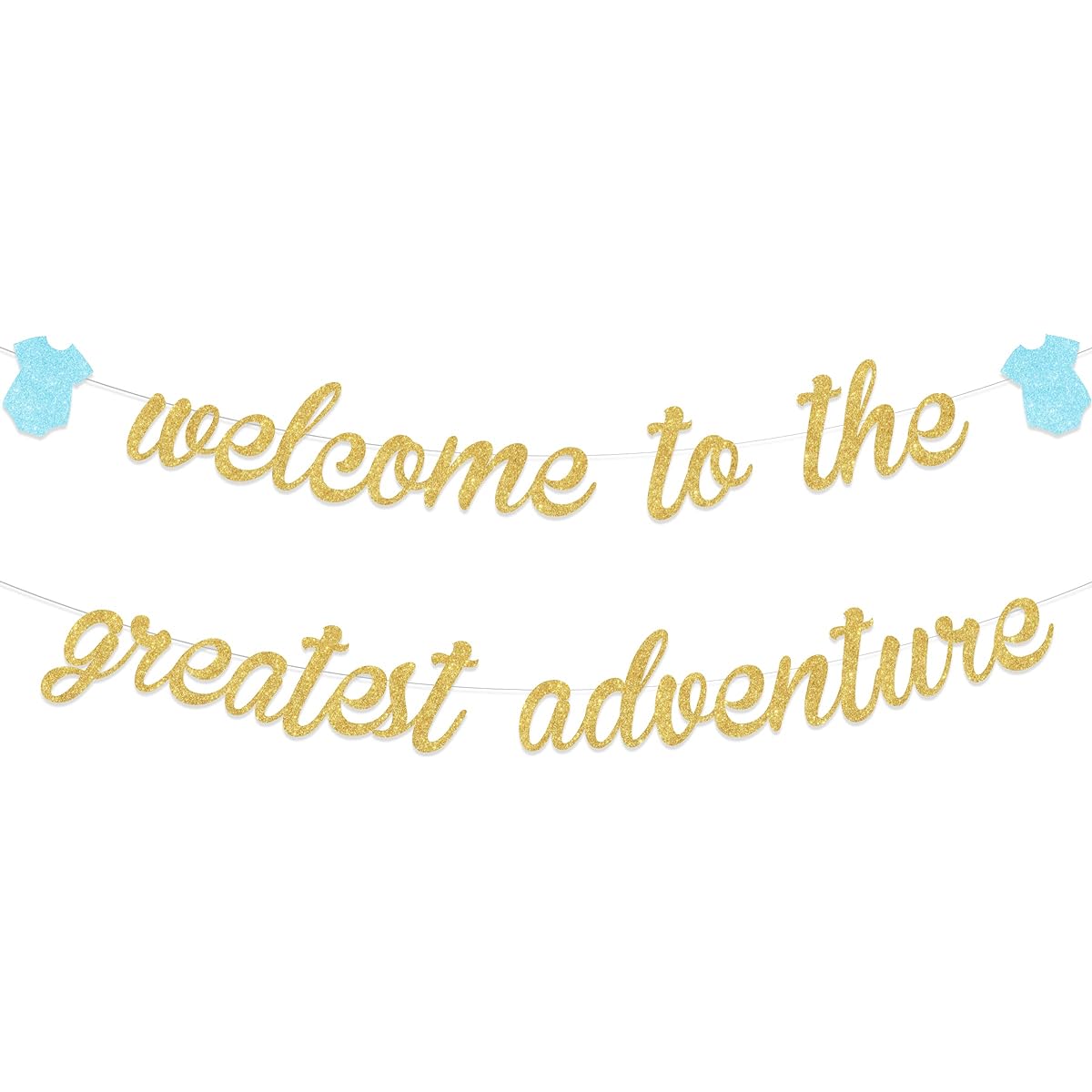 Our Greatest Adventure Baby Shower Decorations Welcome to the Greatest Adventure Banner Adventure Awaits Let the Adventure Begin Party Supplies