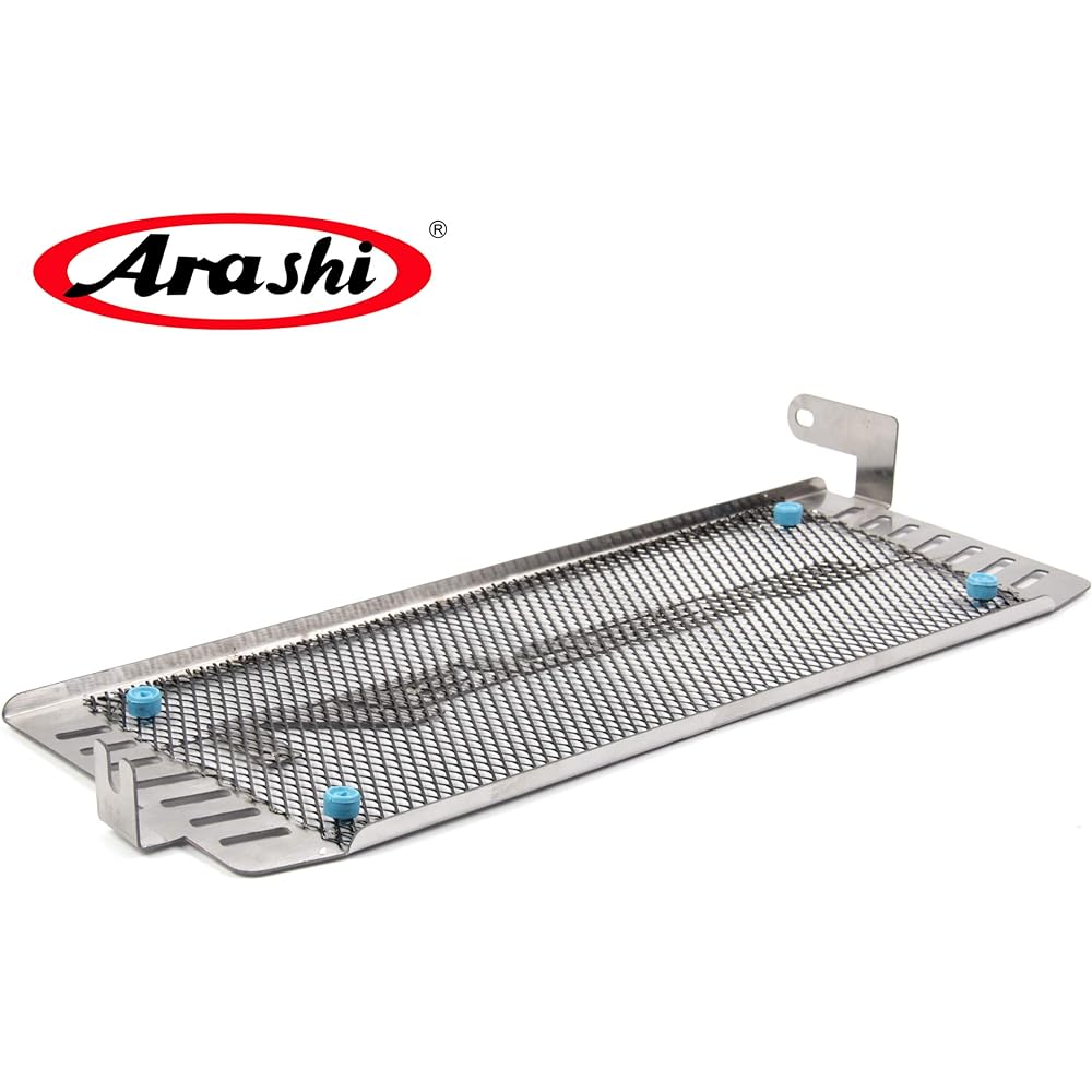 Arashi Radiator Protector Cover Guard Radiator Grill Compatible Vehicles Kawasaki KLE VERSYS650 2014 Motorcycle Accessories Rustless Steel Silver 1 Piece