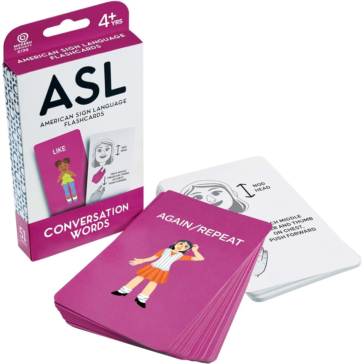 ASL Flash Cards - American Sign Language Flash Cards for Beginners, Kids, Babies, Toddlers - Learn How to Sign - Early Learning Aids - Classroom and Homeschool Supplies (Early Vocabulary)