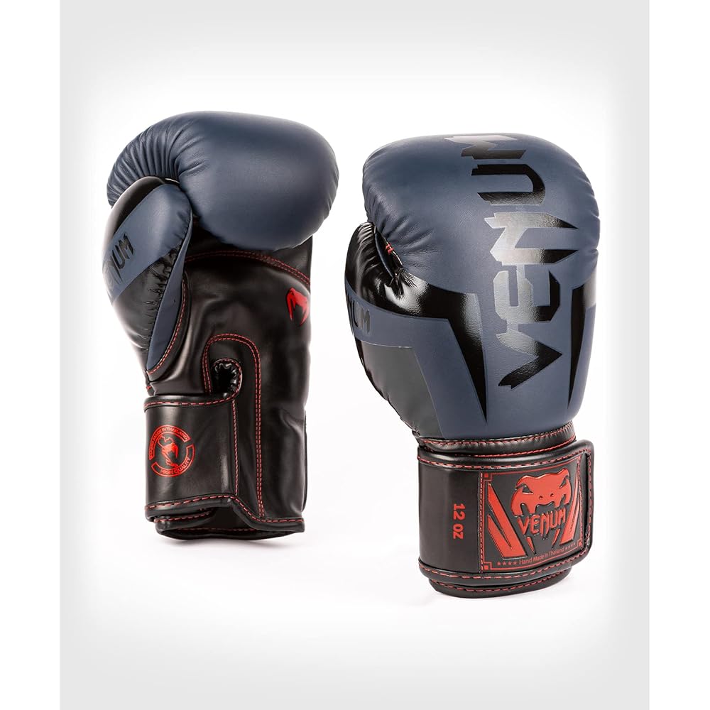 VENUM Boxing Gloves ELITE BOXING GLOVES Navy Blue x Black x Red VENUM-1392-575