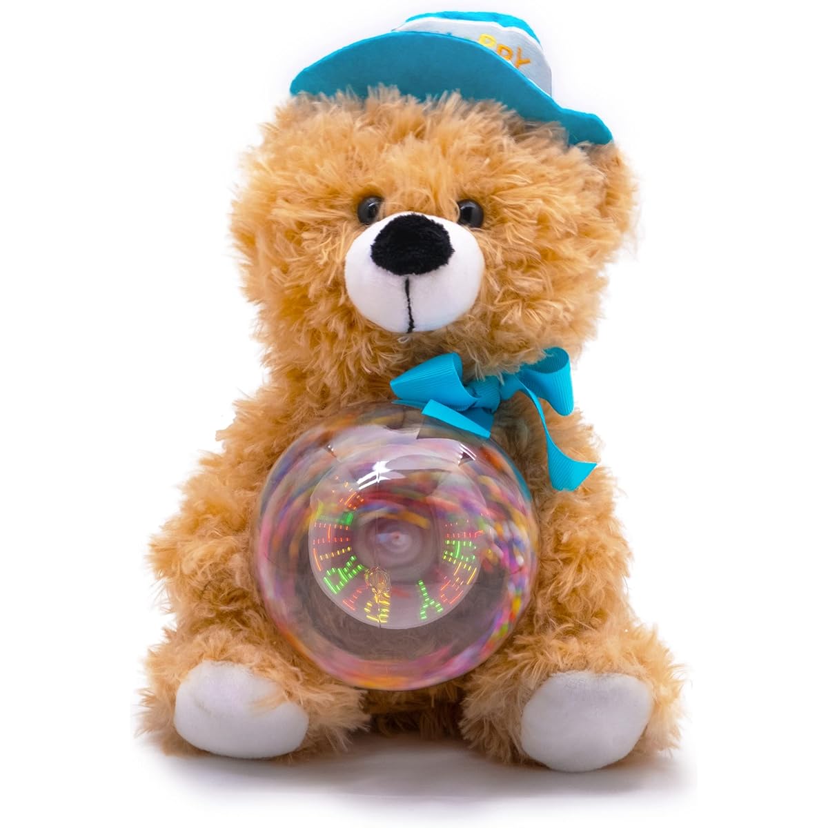 Cuddle Barn - Birthday Buddy Benson | Animated Plush Teddy Bear Stuffed Animal Light Up Happy Birthday 13"