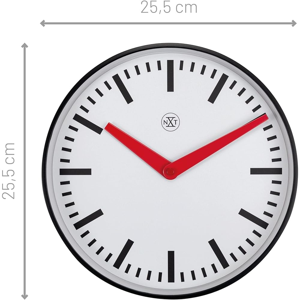 NeXtime Wall Clock New castle small 7360 Station clock Quiet Small 26cm