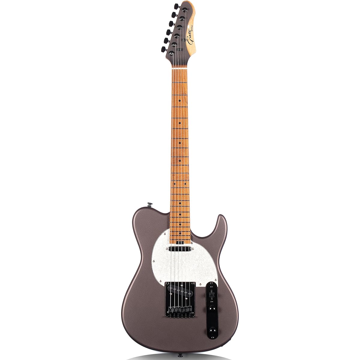 Grote Solid Electric Guitar GR Standard T Matte Finish Poplar Body Roasted Maple Neck Gig Bag Included (Hakuro)
