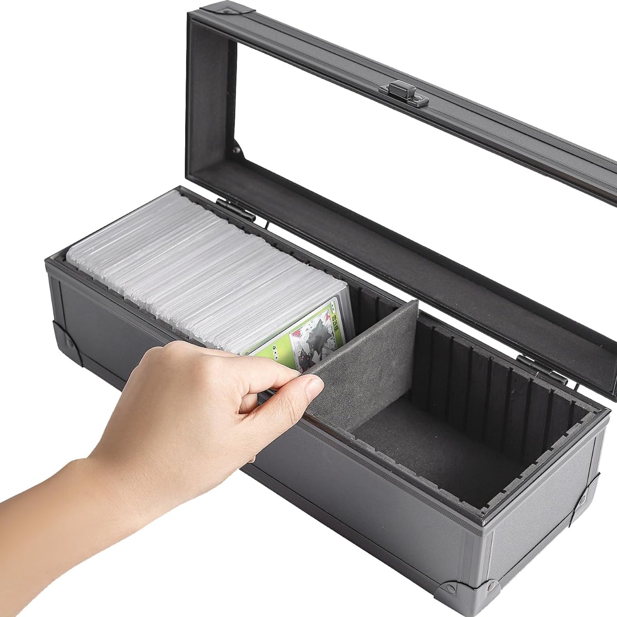 Azamou Toploaders Storage Box, Collection Display Box, 3" x 4" 35pt Rigid Card Holder for Trading Cards and Sports Cards