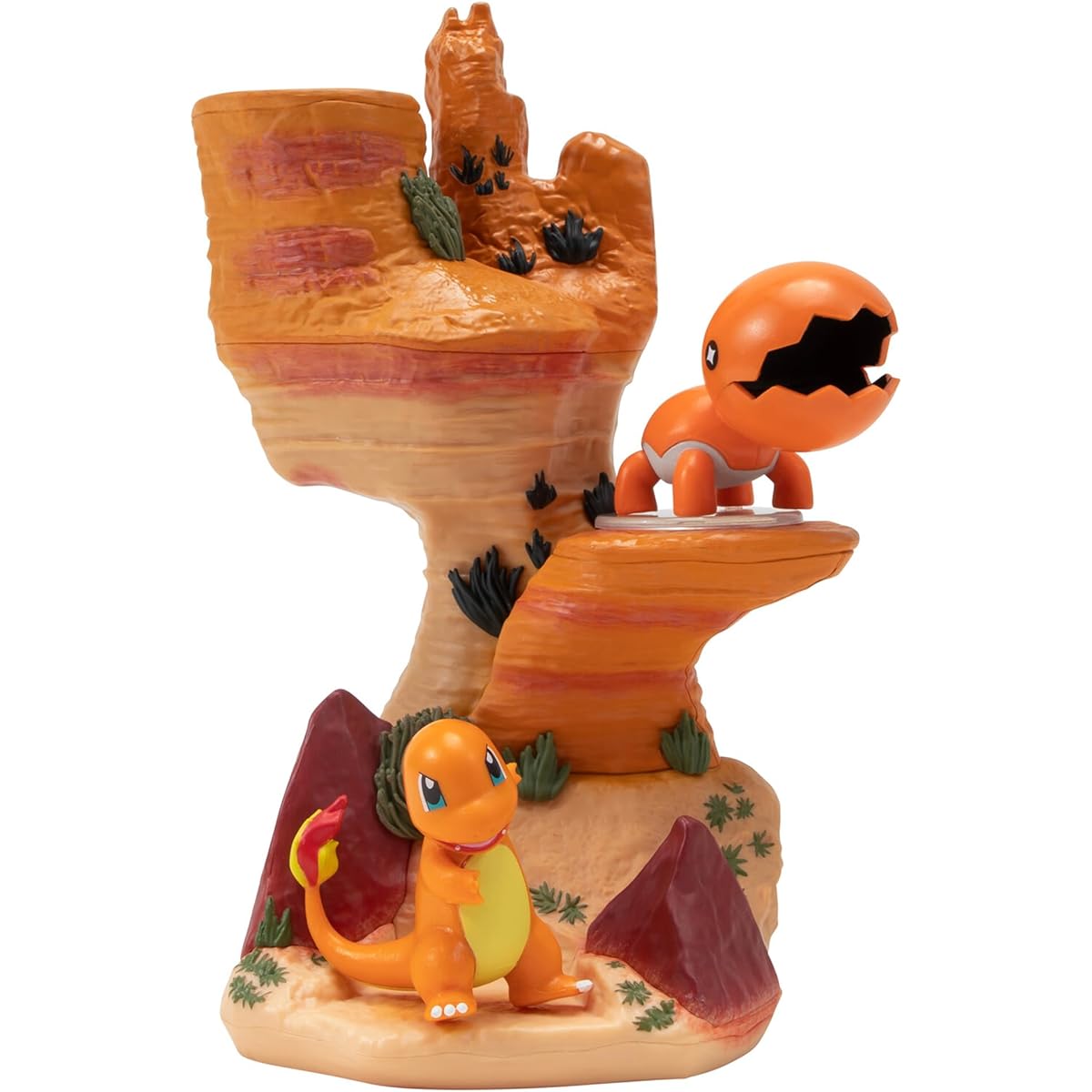 Pokemon Desert Rock Environment - 6" Multi-Level Display Set with 2 2" Battle Figures