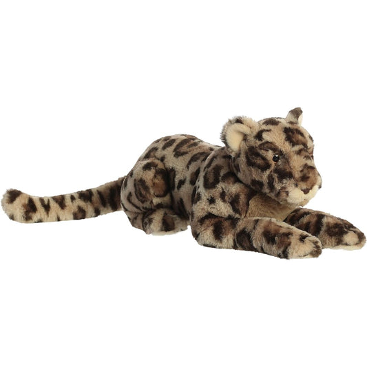 Aurora Exquisite Luxe Boutique JIRA Jaguar Stuffed Animal - Luxurious Elegance - Sensory Delight - Brown 20 Inches