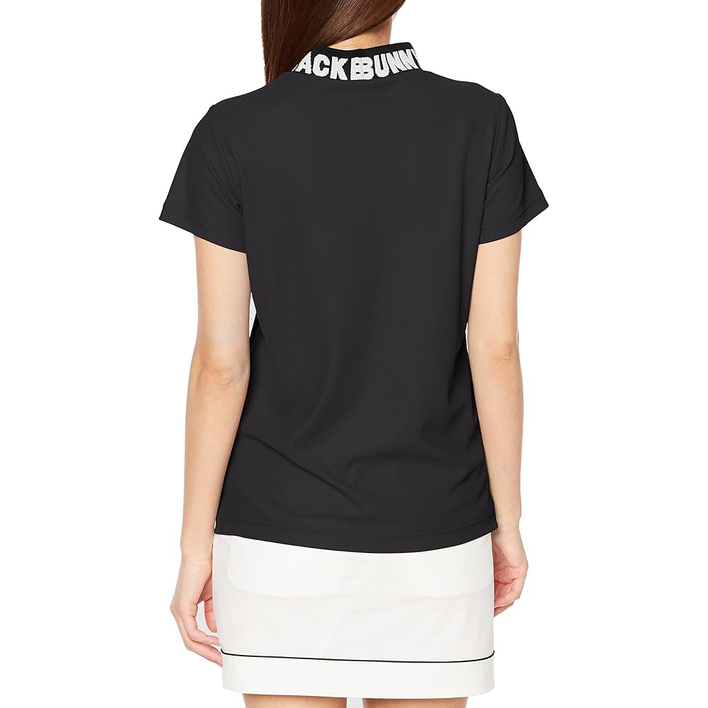 [Jack Bunny] Women's Short Sleeve High Neck Shirt (Stretchy/Honeycomb Mesh) / Golf / 263-3167344
