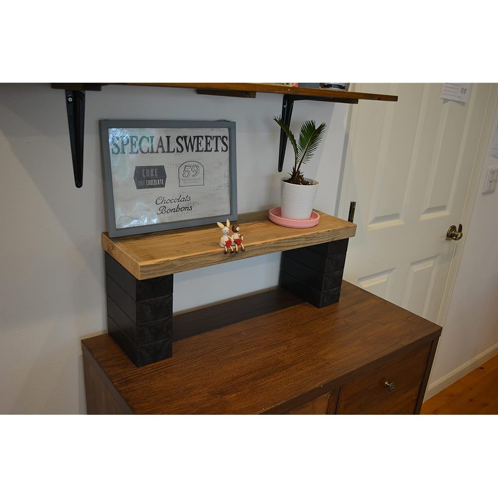 YPC Made in Japan Brick Block Interior Decoration Stand Display Lightweight Furniture Indoor Ren Block Home Half Cover 6 Pieces SF Black