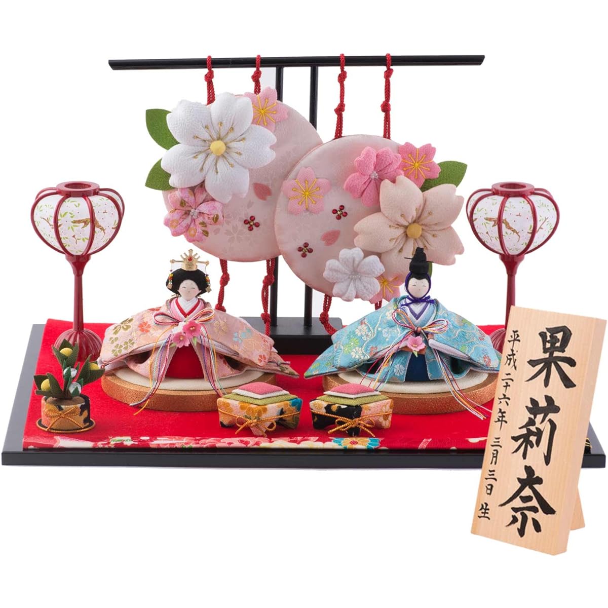 Hina Dolls, Hina Dolls, Chirimen, Haruhana Hina, Width 40cm x Depth 30cm x Height 22cm, Triad M