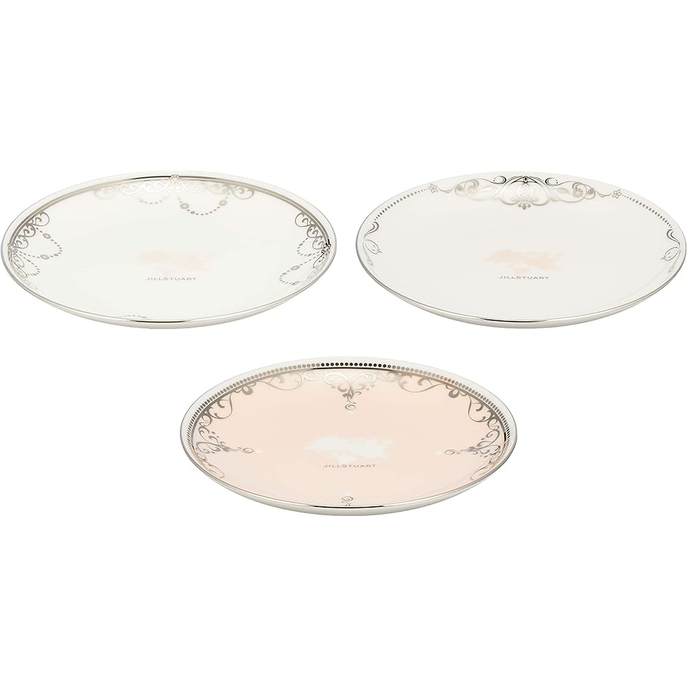 NARUMI Plate Dish Set JILL STUART 13cm 3 Pattern Set Stylish Cute Wedding Gift Made in Japan Gift Box Included 96622-23145