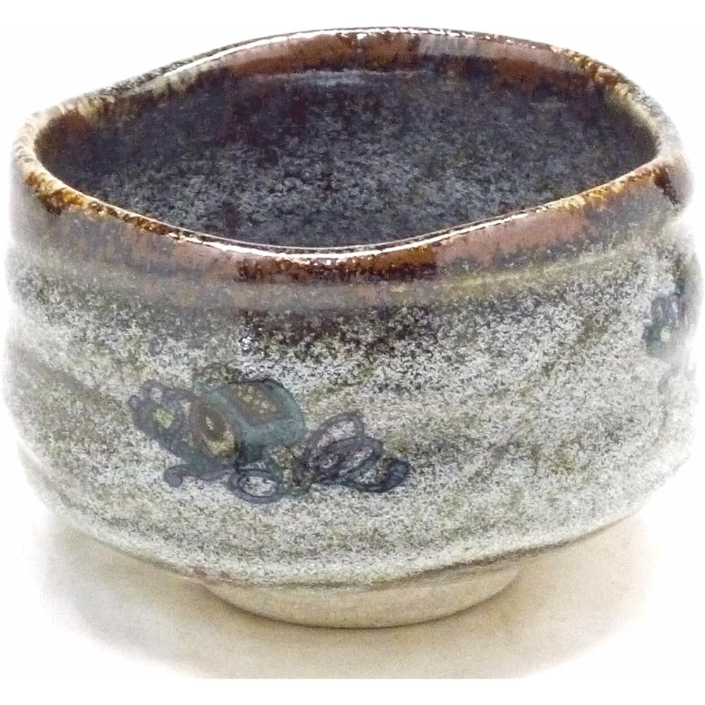 Kutani ware [Matcha bowl] Fujin Raijin pottery