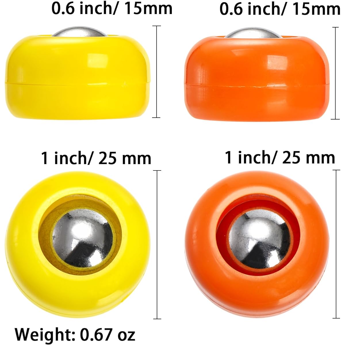TOPZEA 32 Pieces Mini Shuffleboard Replacement Pack Shuffleboard Roller Set Desktop Free Slide Beads Tabletop Curling Game Accessories Indoor Leisure Equipment
