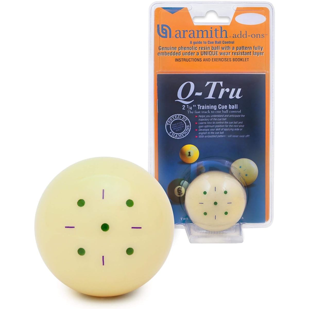 Aramith Q-Tru Training Cue Ball