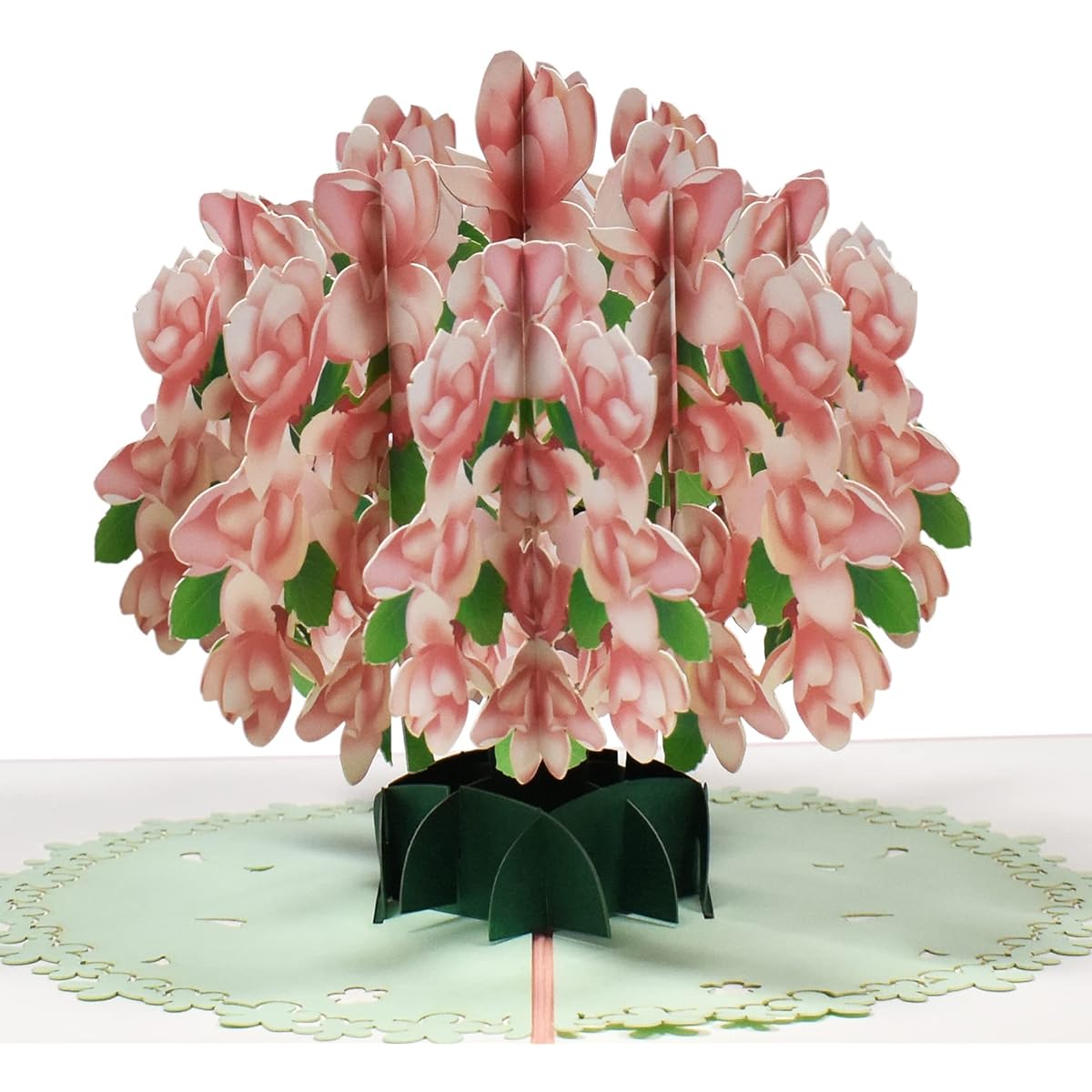 Magic Ants 3D Magnolia Pop-up Flower Card - Perfect for Mother's Day, Spring, Father's Day, Graduation, Birthday, Wedding, Anniversary and More - Express Your Wishes for Any Occasion