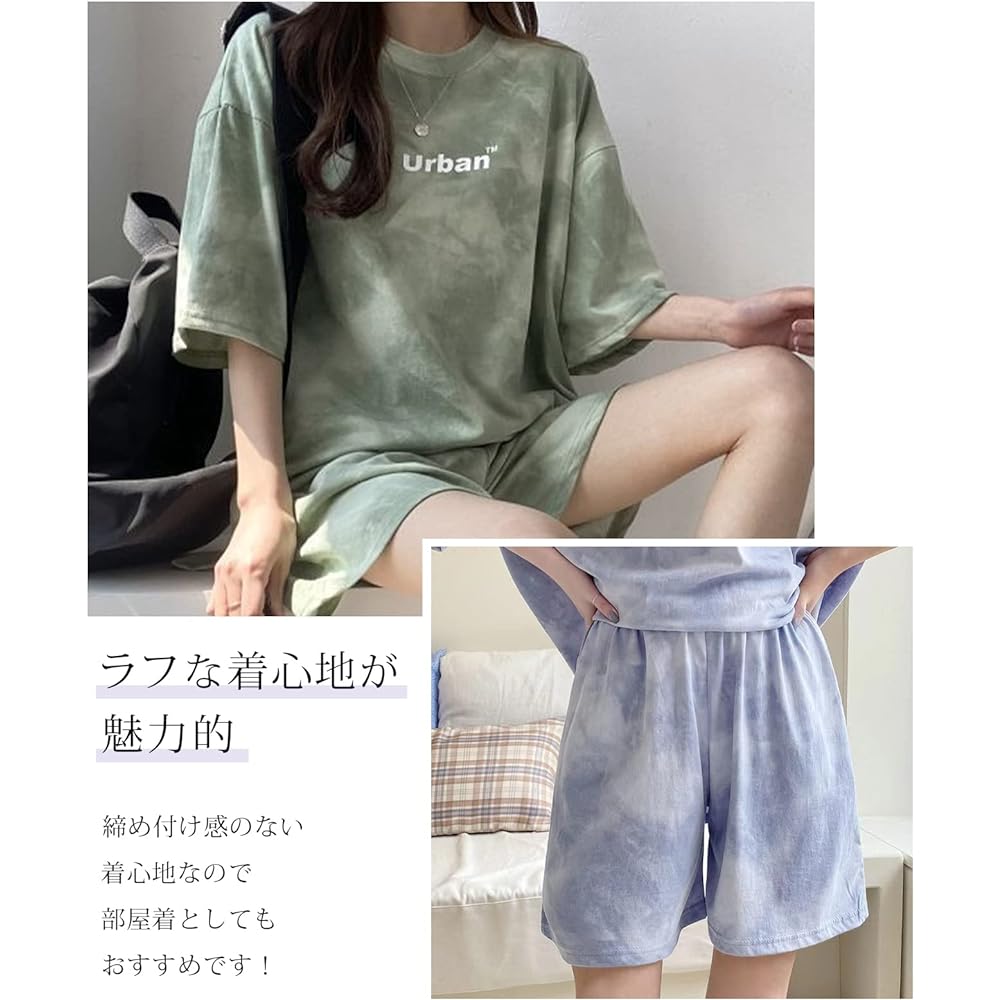 [J.STORE] Setup Women's Spring Summer Short Sleeve T-shirt Top and Bottom Set Simple One Point Logo Tops Half Pants Set Sportswear