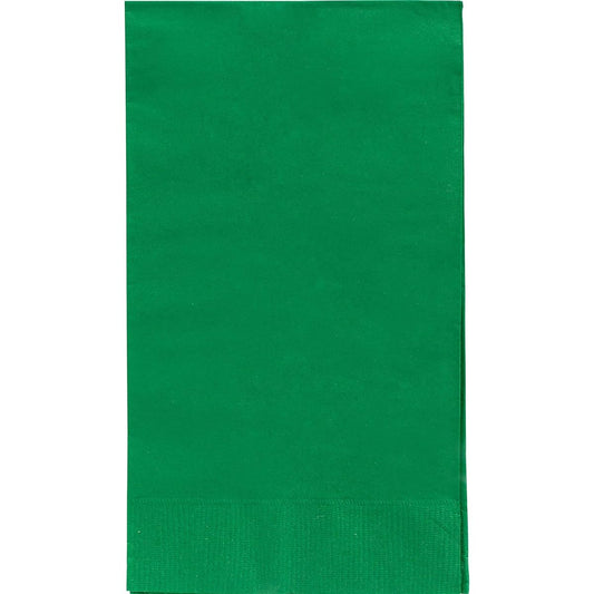 (Festive Green) - Big Party Pack Durable Guest Towels Tableware, 40 Pieces, Made from Paper, Festive Green, by Amscan