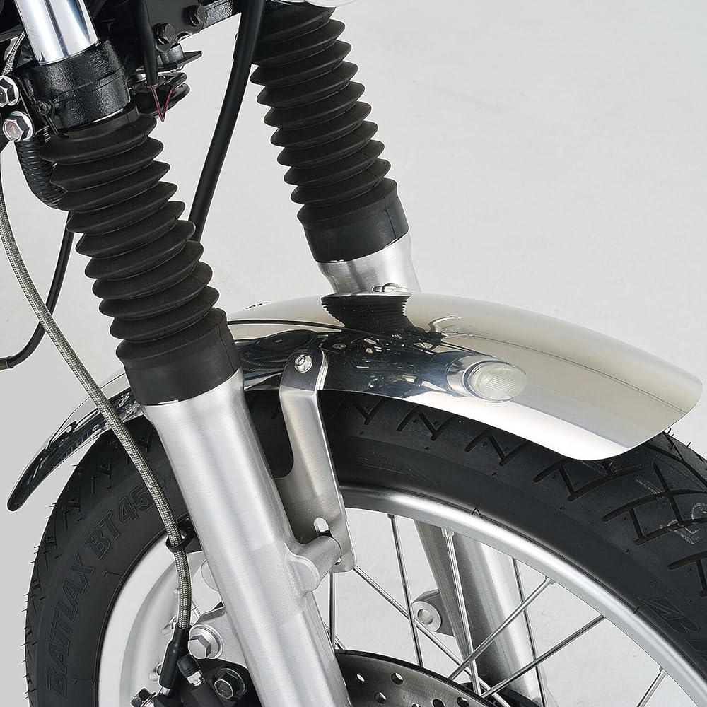 Daytona Short Front Fender Stainless Steel Buff Finish SR500(78-08) SR400(78-20) 39146