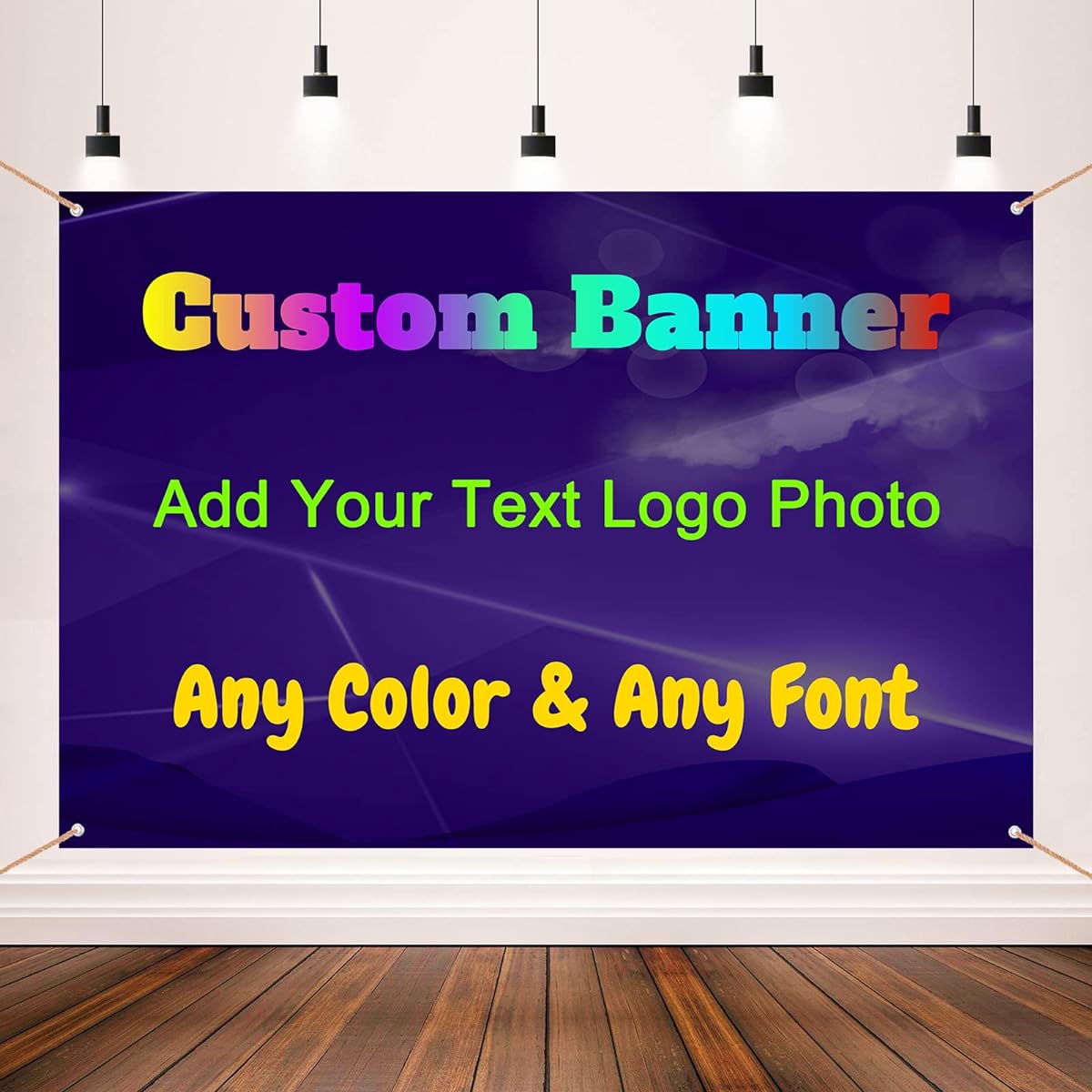Oleksil Custom Banners and Signs Customized for Business Party, 6ftX4ft Personalized Customizable Banner Decorative Backdrop with Photo Text for Mother's Day Party, Birthday Party