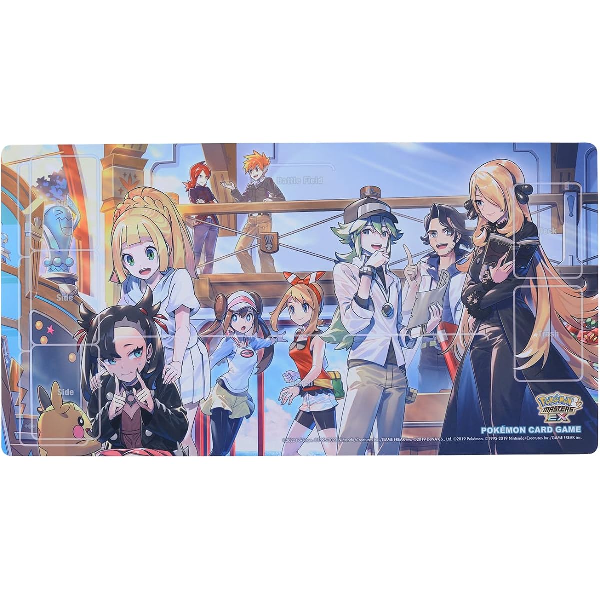 Pokemon Center Original Pokemon Card Game Rubber Playmat TRAINERS Salon!!