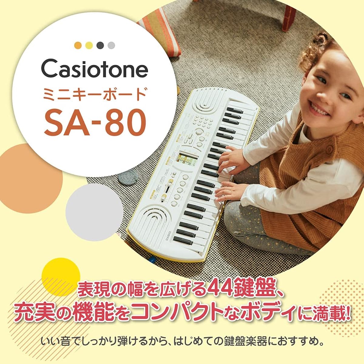 CASIO SA-80+ADE95100LJ Mini Keyboard Genuine Adapter Set 44 Keys Casio