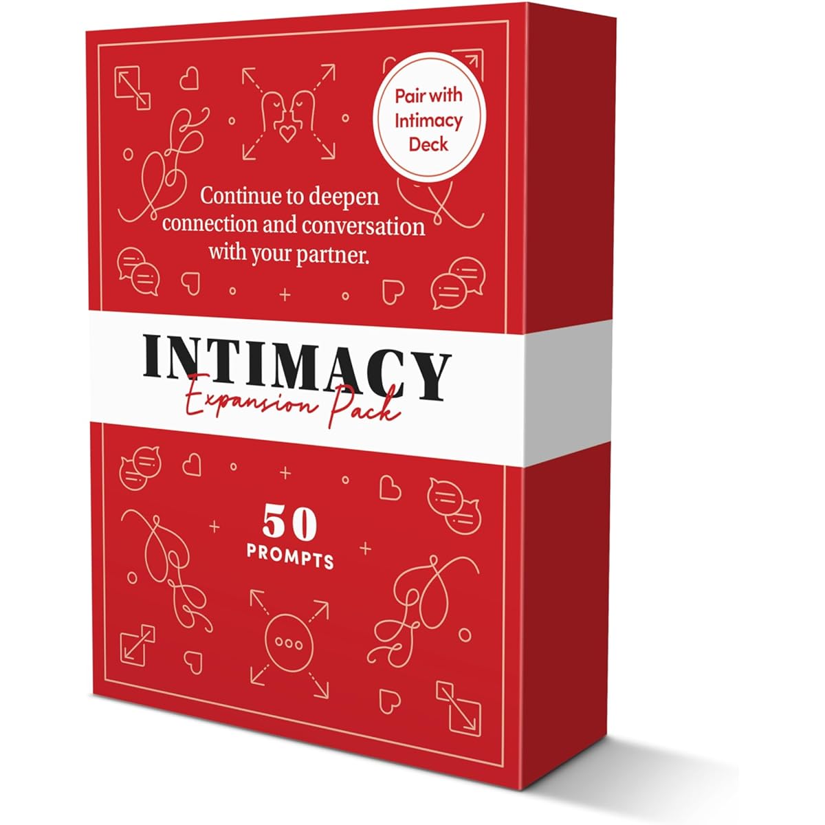 BestSelf Intimacy Deck Expansion Pack 50 Conversation Starters Meaningful Couple Games Perfect Valentine's Day Card Game for Couples and Couples