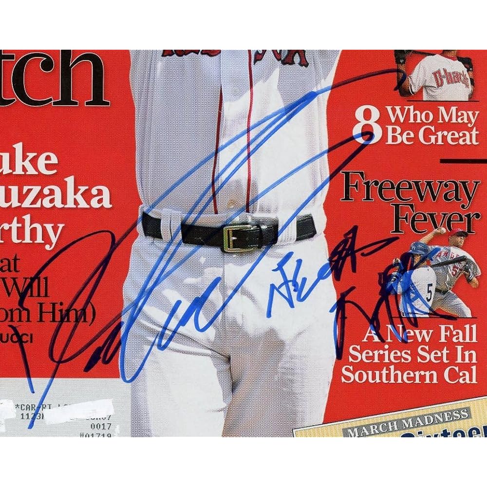Daisuke Matsuzaka MLB active period English version, Kanji version, double handwritten autograph, SI magazine cover, Seed Stars, certificate included, prosecutor Masanao Yoshida
