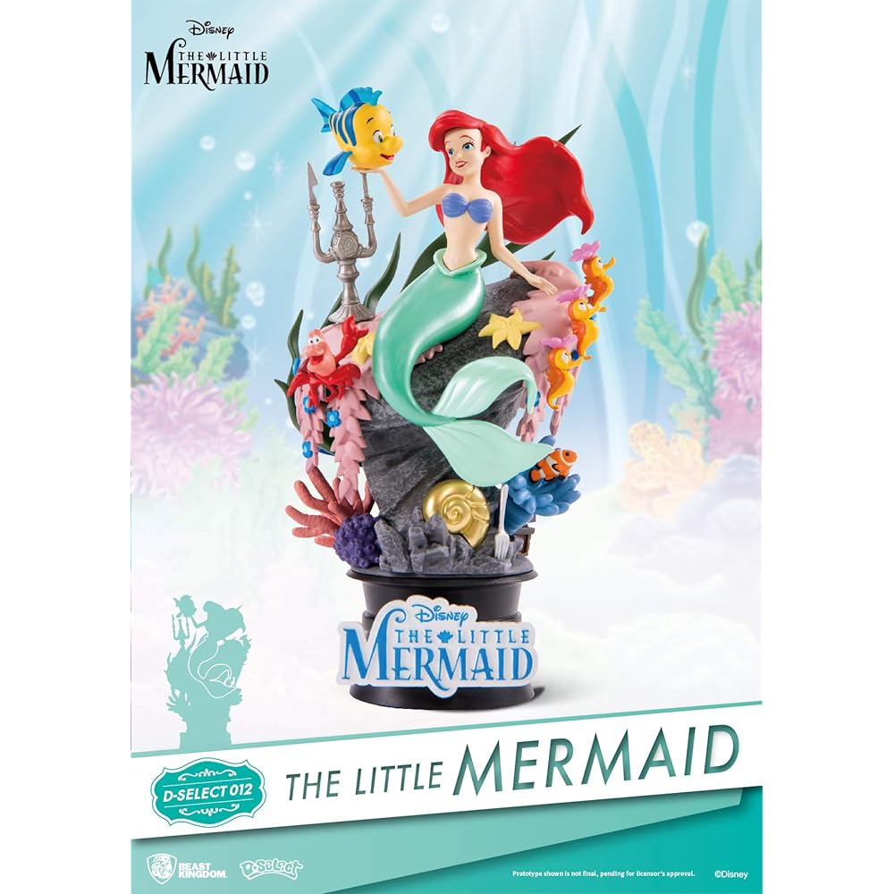 Disney Beast Kingdom D Stage PVC Statue #012 "The Little Mermaid" / Disney BEAST KINGDOM 2019 D-STAGE PVC STATUE #012 THE LITTLE MERMAID [Parallel Import] Ariel